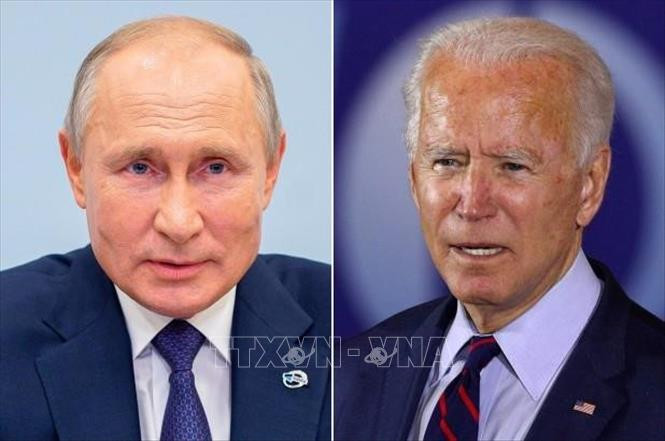 Tổng thống Nga Vladimir Putin (trái) và Tổng thống Mỹ Joe Biden (phải). Ảnh: NY Post/TTXVN Tổng thống Nga Vladimir Putin (trái) và Tổng thống Mỹ Joe Biden (phải). Ảnh: NY Post/TTXVN