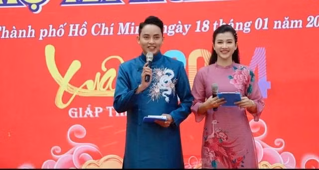 Ngọc Anh thường xuất hiện trong vai trò MC trong các chương trình văn hóa văn nghệ của Công an TP.HCM. Ảnh: THANH NAM