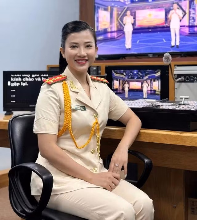 Đại úy Phạm Thị Ngọc Anh. Ảnh: THANH NAM