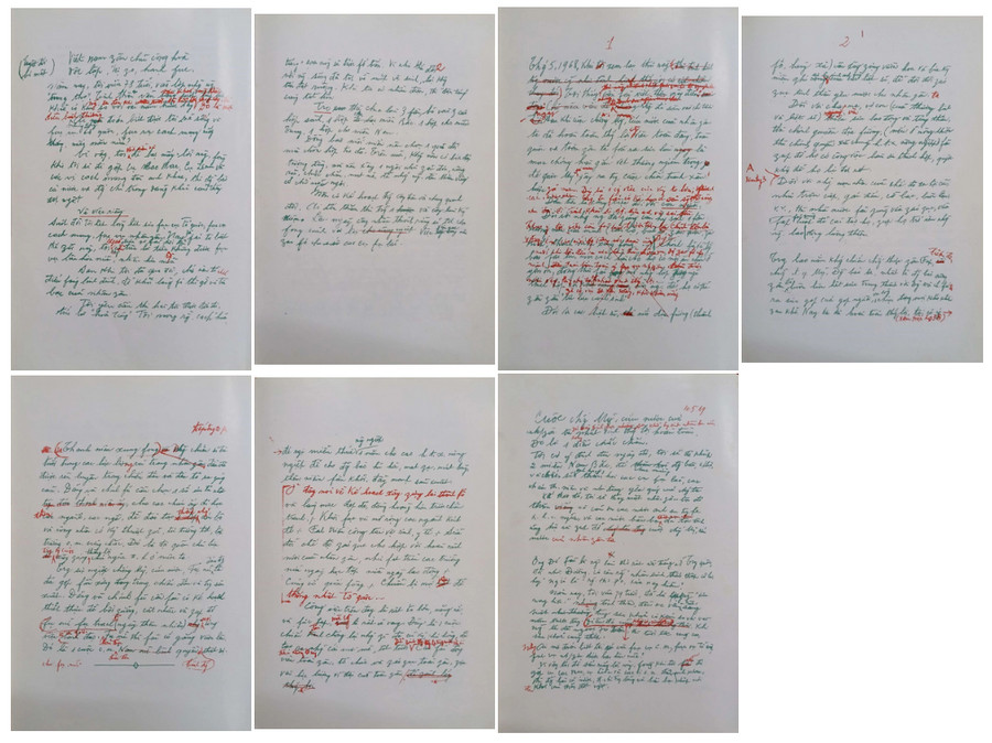 Bản Di chúc viết tay năm 1968 và 1969 của Chủ tịch Hồ Chí Minh.