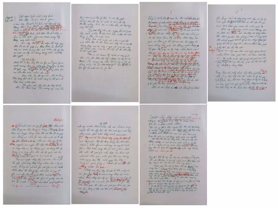 Bản Di chúc viết tay năm 1968 và 1969 của Chủ tịch Hồ Chí Minh.