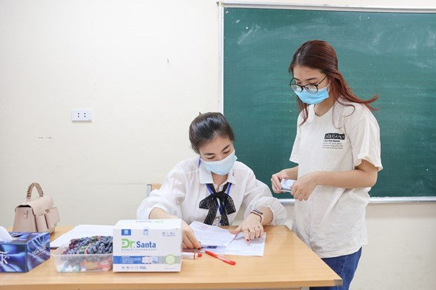 Ngành giáo dục đang nỗ lực để tổ chức kỳ thi an toàn, nghiêm túc, khách quan, công bằng. (Ảnh: PV/Vietnam+) Ngành giáo dục đang nỗ lực để tổ chức kỳ thi an toàn, nghiêm túc, khách quan, công bằng. (Ảnh: PV/Vietnam+)