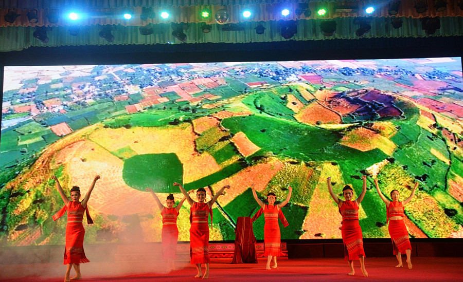 Một tiết mục tham gia hội thi. Ảnh: Vĩnh Hoàng Một tiết mục tham gia hội thi. Ảnh: Vĩnh Hoàng