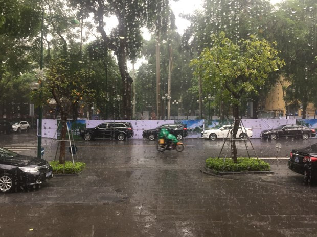 Dự báo mưa dông bao trùm cả nước trong ngày và đêm 25/9. (Ảnh: Ngọc Duy/Vietnam+) Dự báo mưa dông bao trùm cả nước trong ngày và đêm 25/9. (Ảnh: Ngọc Duy/Vietnam+)