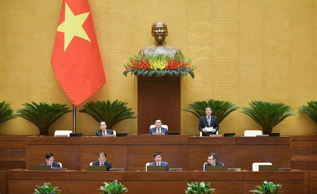 Quốc hội dành cả ngày hôm nay để thảo luận về 3 chương trình mục tiêu quốc gia. (Ảnh: PV/Vietnam+)