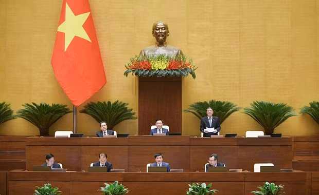 Quốc hội dành cả ngày hôm nay để thảo luận về 3 chương trình mục tiêu quốc gia. (Ảnh: PV/Vietnam+)