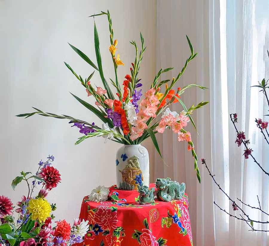 Một góc nhà của chị Thủy trong những ngày cận tết. Ảnh: THANH THỦY