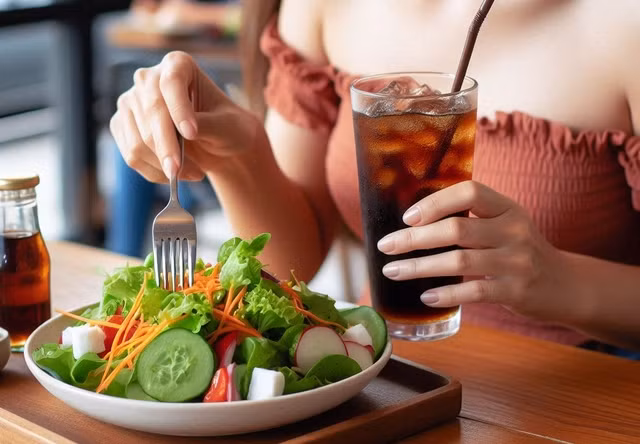 Thói quen dùng thêm món ăn, thức uống ngọt có thể phá hoại nỗ lực ăn uống lành mạnh của bạn - Minh họa AI: Anh Thư