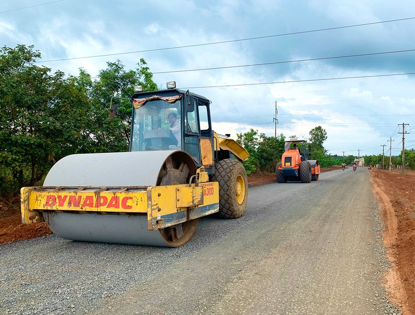 Gia Lai đang đẩy nhanh tiến độ hoàn thành và giải ngân vốn đầu tư công. Ảnh: Quang Tấn