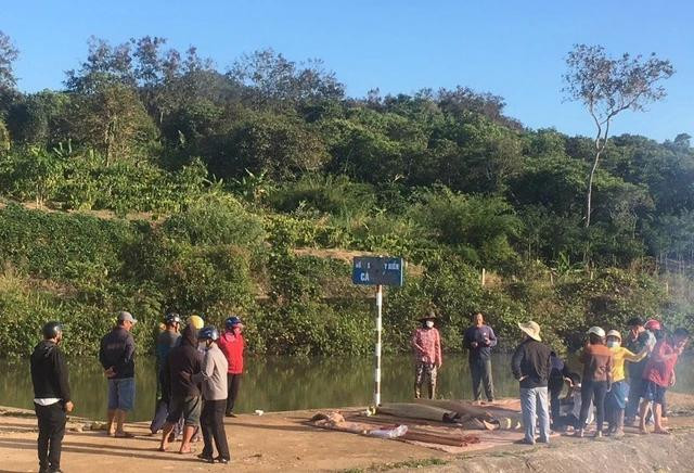 Hiện trường vụ đuối nước khiến 4 nữ sinh tử vong.