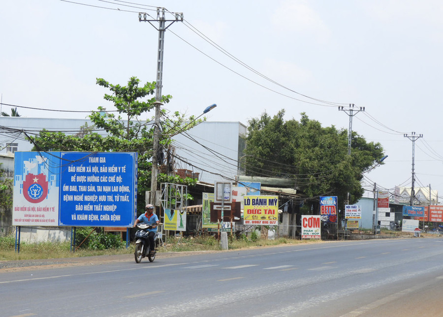 Một góc trung tâm xã Ia Hrú huyện Chư Pưh. Ảnh: Thanh Nhật