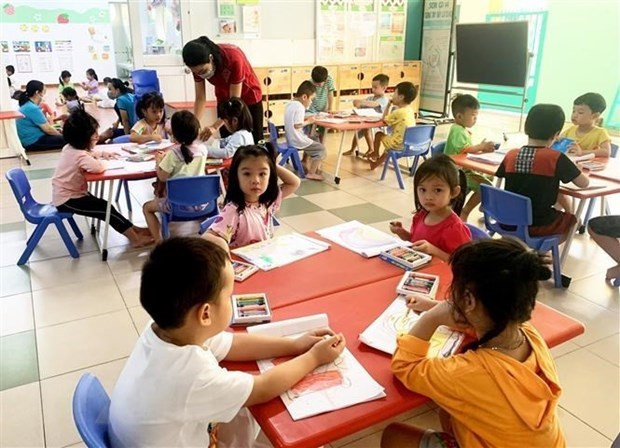 Giáo viên cơ sở giáo dục mầm non công lập. (Ảnh: Hồng Đạt/TTXVN) Giáo viên cơ sở giáo dục mầm non công lập. (Ảnh: Hồng Đạt/TTXVN)