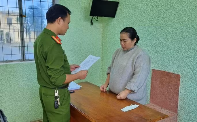 Bị can Dương Thị Huỳnh Nga. Ảnh: Công an Quảng Nam