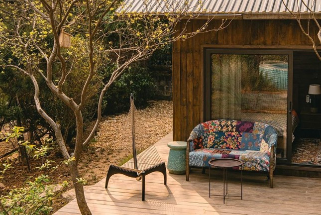 Tên ngôi nhà Mận House bắt nguồn từ cây mận trồng trước sân nhà.