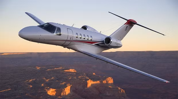 Chiếc máy bay Cessna Citation bị rơi sau khi bị chiến đấu cơ F-16 truy đổi do xâm phạm vào vùng trời thủ đô Washington D.C. (Nguồn: Textron Aviation)