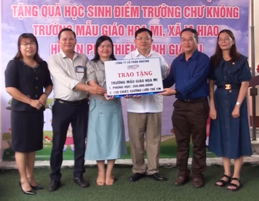 Trường Mẫu giáo Họa Mi (xã Ia Hiao) được xây dựng thêm phòng học mới để tạo điều kiện tốt nhất cho việc dạy và học. Ảnh: M.H