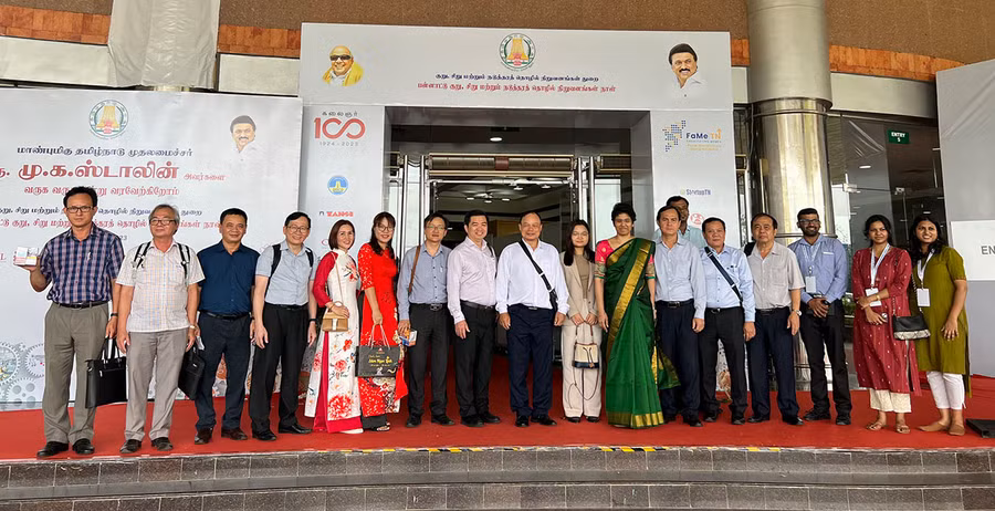 . Ảnh Đoàn công tác tỉnh Gia Lai thăm, làm việc tại bang Telagana. Ảnh: H.H