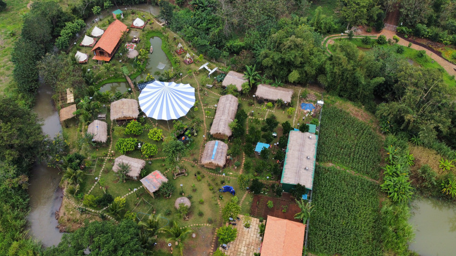 Nhiều công trình của cơ sở Camping Khang xây dựng trên đất nông nghiệp Nhiều công trình của cơ sở Camping Khang xây dựng trên đất nông nghiệp