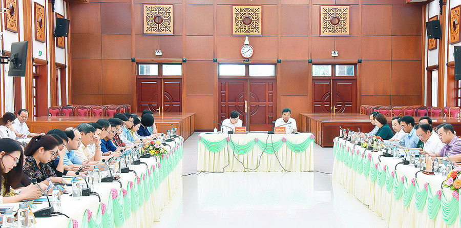 Quang cảnh hội nghị tại Hội trường 2-9 (TP. Pleiku). Ảnh: Đ.T Quang cảnh hội nghị tại Hội trường 2-9 (TP. Pleiku). Ảnh: Đ.T