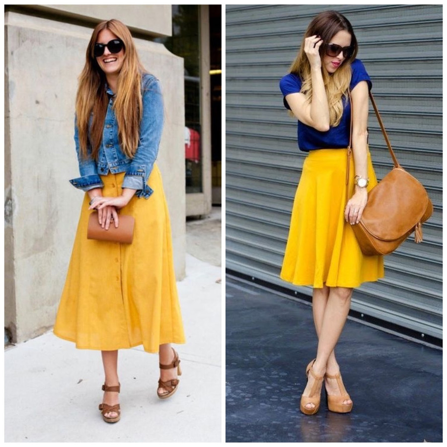 Vàng và xanh dương. Ảnh: Elle Vàng và xanh dương. Ảnh: Elle