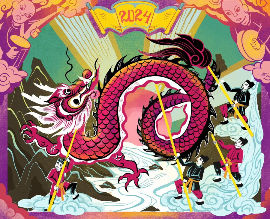 &quot;Múa Rồng Việt&quot; - Trà Mee.