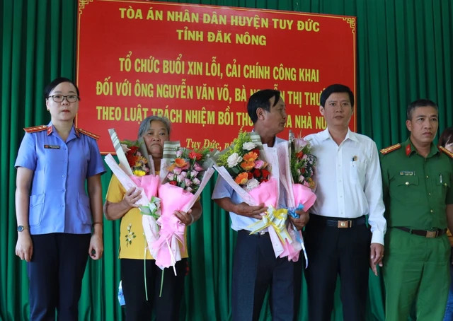 Các cơ quan tiến hành tố tụng tổ chức buổi xin lỗi công khai vợ chồng ông Võ.