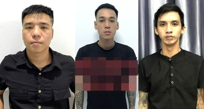 Phạm Thanh (trái) cùng Nguyễn Phường và Phạm Hà Thanh Thiện.