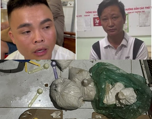 Hai đối tượng cùng tang vật vụ án