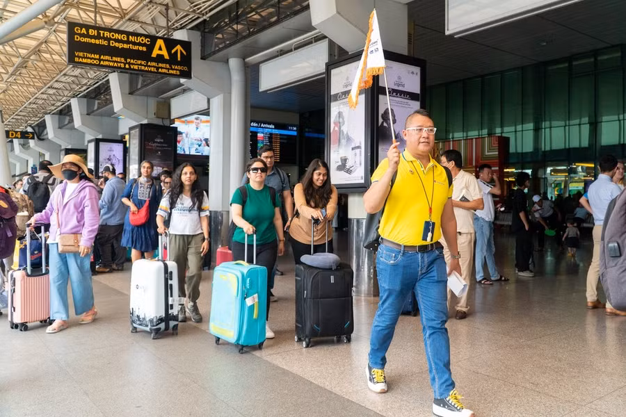 Rất đông du khách Ấn Độ lựa chọn Việt Nam cho hành trình trải nghiệm trong năm 2024. (Ảnh: CTV/Vietnam+)