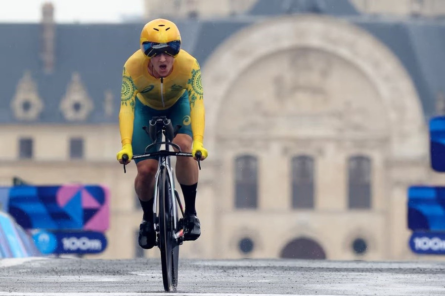 Grace Brown giúp Australia có HCV đầu tiên ở Olympic Paris 2024. (Nguồn: Reuters)