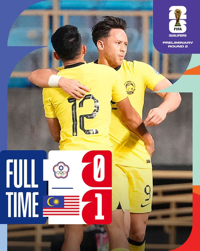 Malaysia đứng đầu bảng D sau 2 lượt đấu.