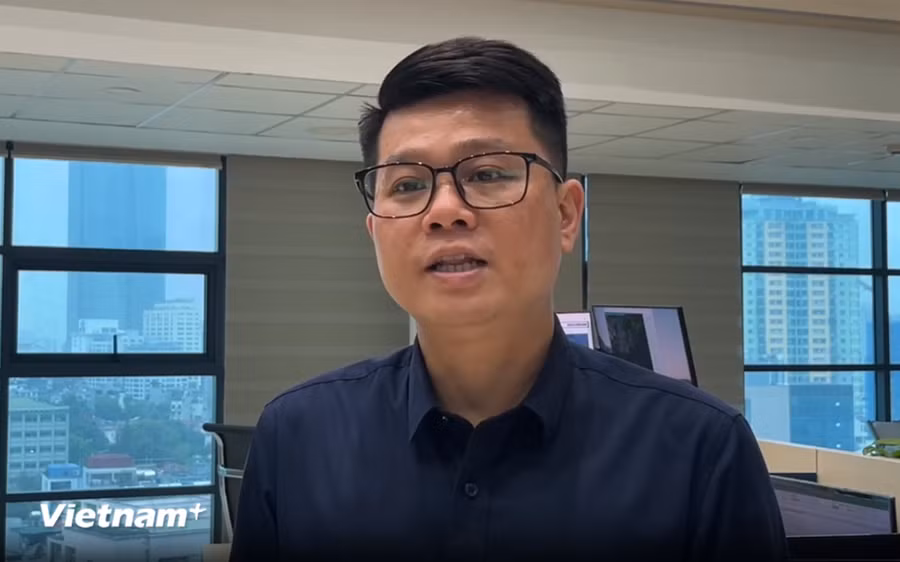 Ông Nguyễn Hữu Thành - Phó Trưởng phòng Dự báo thời tiết Trung tâm Dự báo Khí tượng Thủy văn Quốc gia. (Ảnh: PV/Vietnam+)