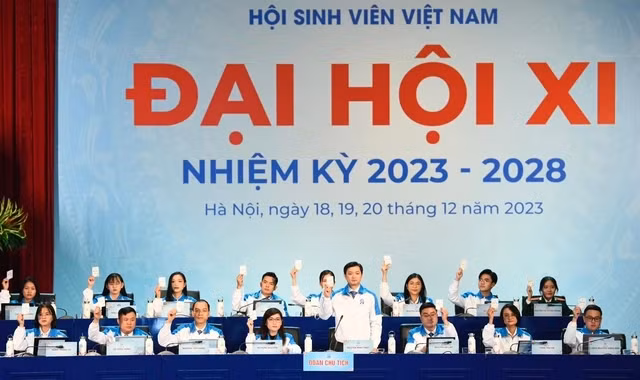 Đại hội hiệp thương bầu Ban Chấp hành, Ban Kiểm tra T.Ư Hội Sinh viên Việt Nam nhiệm kỳ XI. Ảnh:NGỌC THẮNG