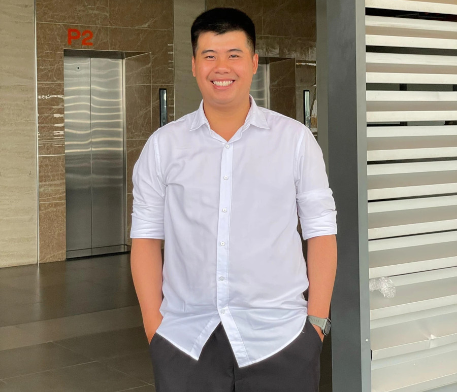 Nguyễn Đại Phát là thủ khoa ngành kỹ thuật xây dựng của Trường ĐH Văn Lang. Ảnh Kim Ngọc Nghiên