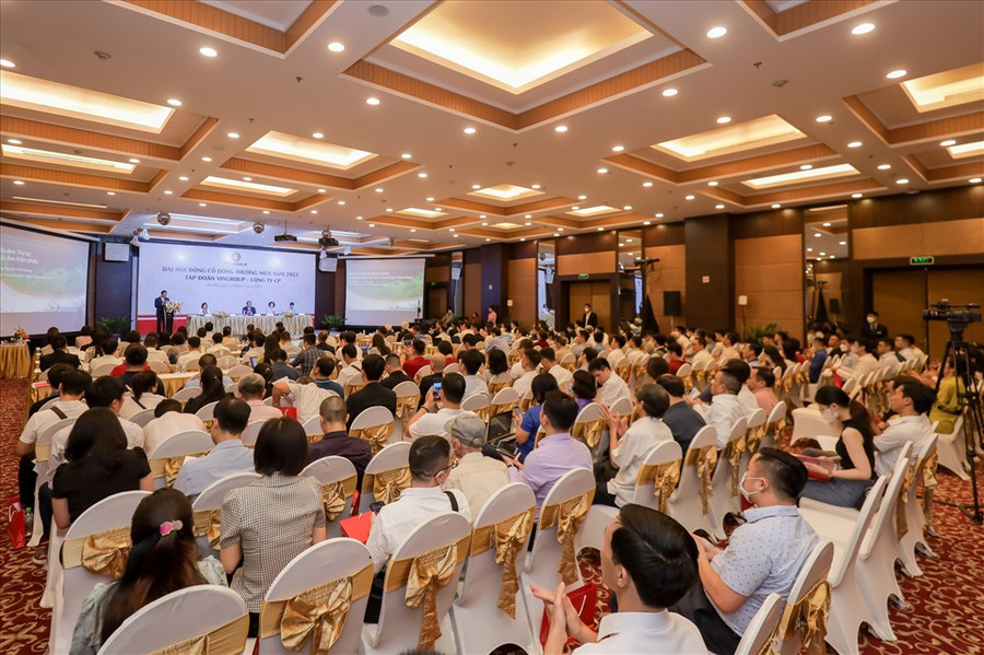 Đại hội đồng cổ đông thường niên của Vingroup. Ảnh: Vingroup Đại hội đồng cổ đông thường niên của Vingroup. Ảnh: Vingroup