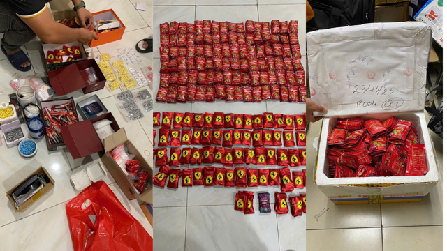 Tang vật vụ án Công an TP HCM thu giữ. Tang vật vụ án Công an TP HCM thu giữ.