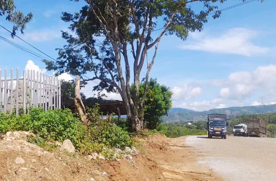 Bia chiến bại được vây trong lồng sắt đang đứng trước nguy cơ biến mất. Ảnh: Trần Đình Luân