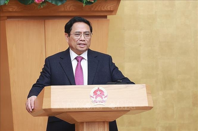 Thủ tướng Phạm Minh Chính kết luận phiên họp. Ảnh: Dương Giang-TTXVN Thủ tướng Phạm Minh Chính kết luận phiên họp. Ảnh: Dương Giang-TTXVN