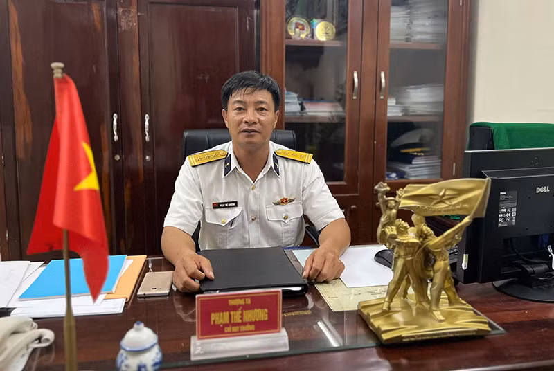 Thượng tá Phạm Thế Nhương - Chỉ huy trưởng đảo Trường Sa.