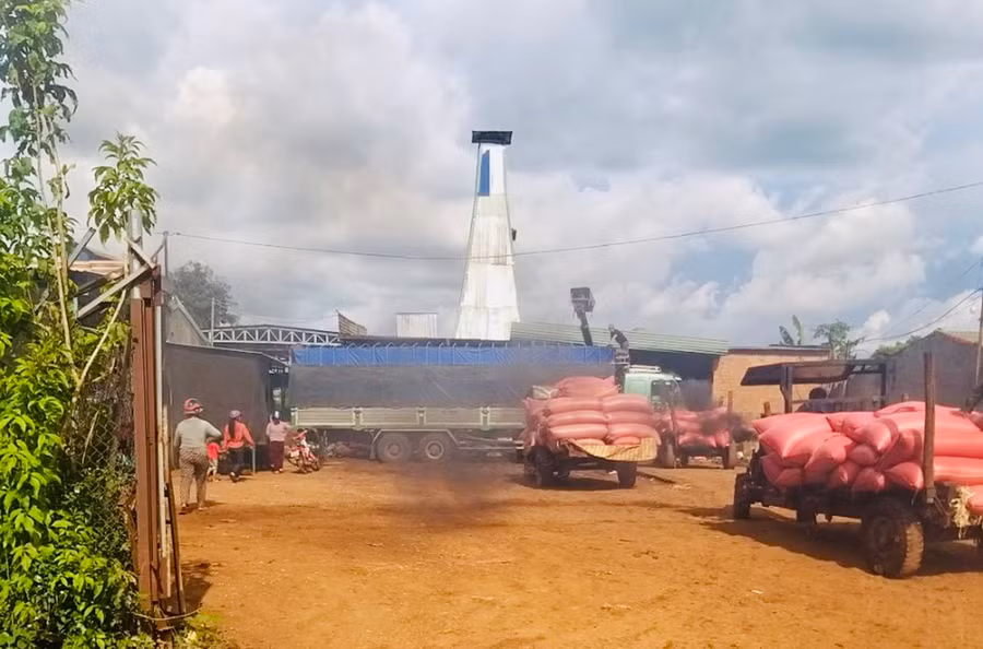 Người dân phản ánh cơ sở kinh doanh Bảy Gắng (thôn Hòa Thuận, xã Ia Phang) hoạt động gây ô nhiễm môi trường. Ảnh: H.T