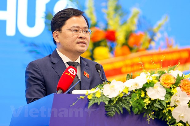 Ông Nguyễn Anh Tuấn phát biểu tại hội nghị. (Ảnh: Minh Sơn/Vietnam+)