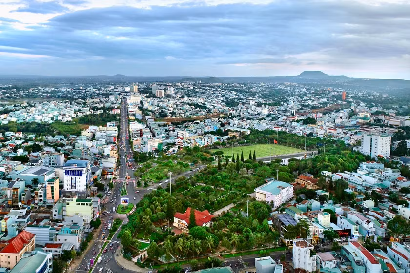 Đô thị Pleiku ngày càng khang trang, hiện đại. Ảnh: Hùng Hoa Lư