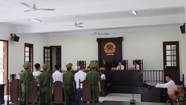 HĐXX tuyên án. Ảnh:HOÀNG GIÁP