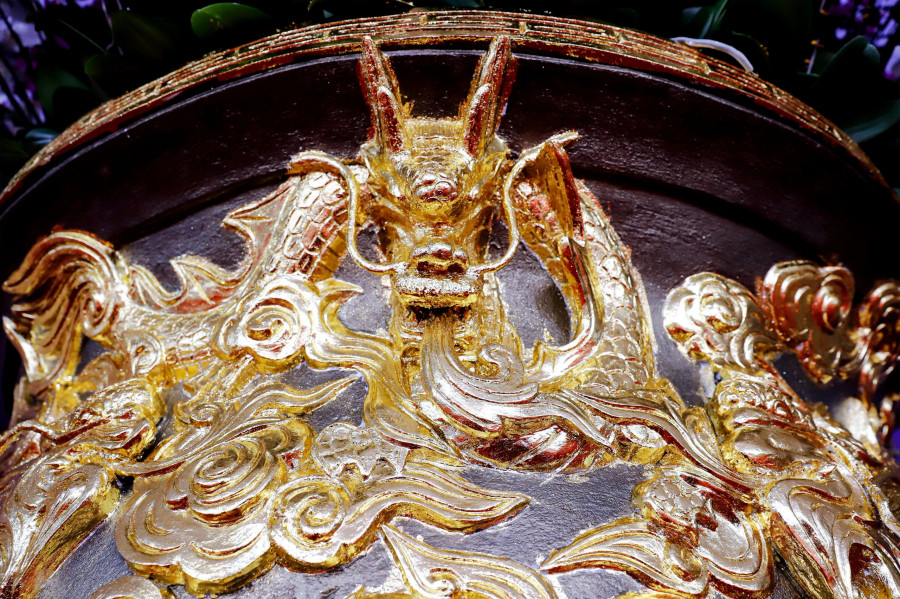 Chiếc chậu cũng mất thời gian khoảng 3 tháng để hoàn thành. Ảnh: ĐÌNH HUY Chiếc chậu cũng mất thời gian khoảng 3 tháng để hoàn thành. Ảnh: ĐÌNH HUY