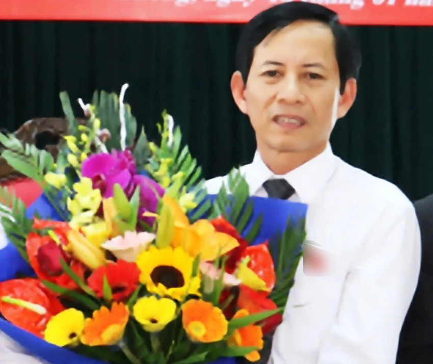 Ông Đỗ Xuân Khu, Phó chủ tịch Thường trực UBND huyện Kiến Xương, khi được bổ nhiệm
