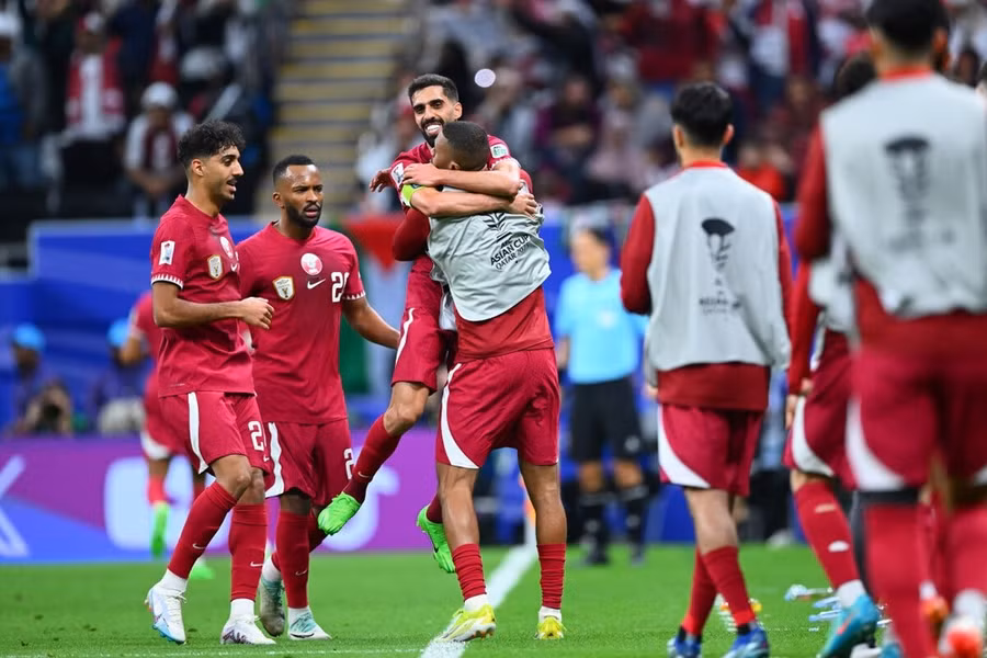 Chủ nhà Qatar giành vé vào tứ kết Asian Cup 2023. (Nguồn: AFC)