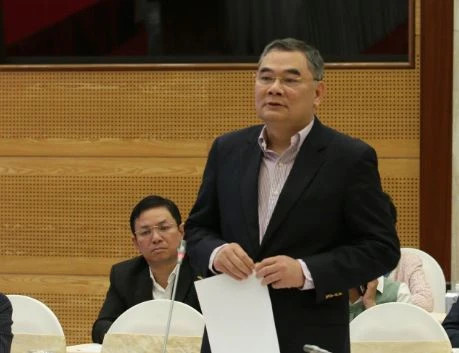 Trung tướng Tô Ân Xô, người phát ngôn Bộ Công an. (Ảnh: CTV/Vietnam+)