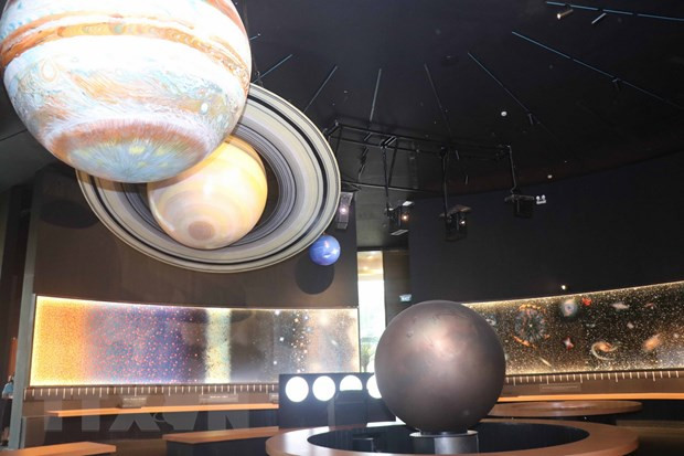 Một phần bên trong Nhà mô hình vũ trụ tại Khu Đô thị Khoa học Quy Hòa ở Bình Định. (Ảnh: Kha Phạm/TTXVN) Một phần bên trong Nhà mô hình vũ trụ tại Khu Đô thị Khoa học Quy Hòa ở Bình Định. (Ảnh: Kha Phạm/TTXVN)