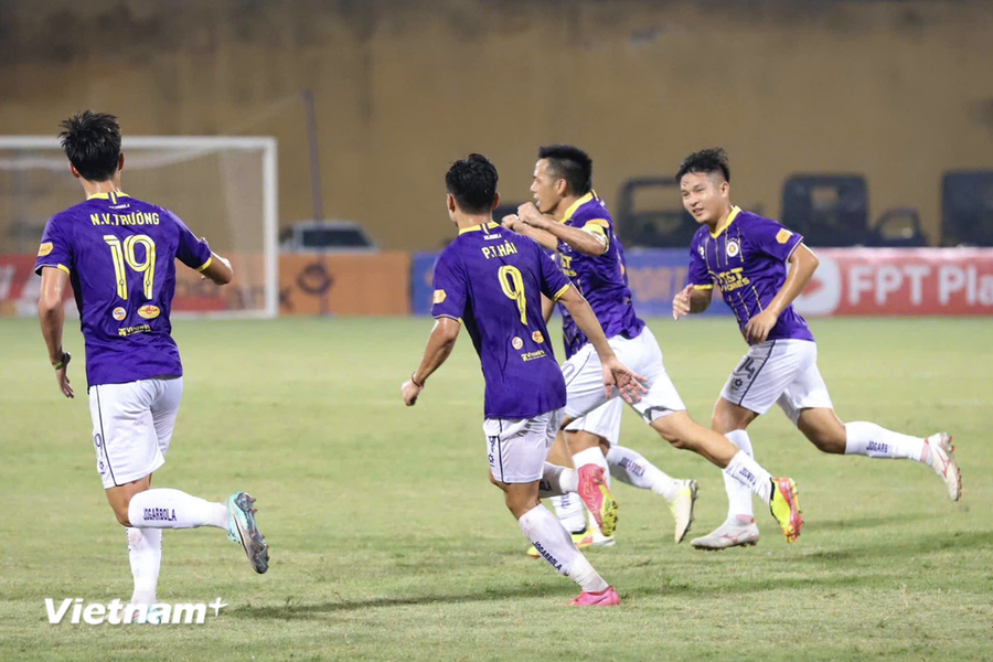 Thủ lĩnh Văn Quyết một lần nữa lên tiếng vào thời điểm Hà Nội FC cần anh nhất. (Ảnh: Việt Anh/Vietnam+)