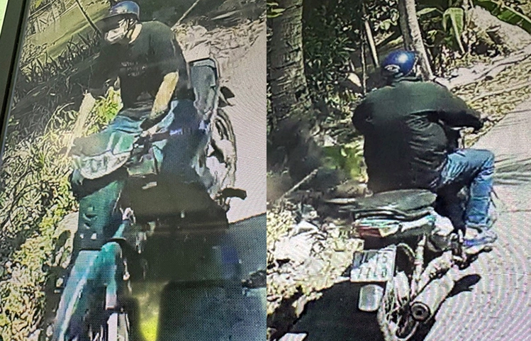 Hình ảnh nghi can P.Q.H. trên đường tẩu thoát sau khi gây án tại tỉnh Vĩnh Long. (Nguồn: Báo Đồng Nai)